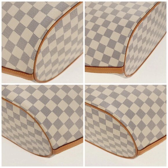 LOUIS VUITTON Damier Azur Pombronn PM Shoulder Bag N48057 LV Auth 140201V - Picture 14 of 16